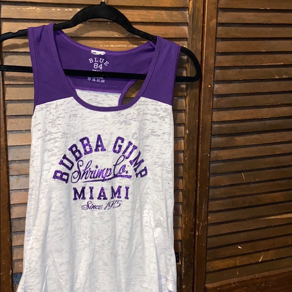 Purple Bubba Gump Tank Top